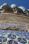 Afghanistan - Herat - The Musalla complex - tiles - photo by E.Andersen