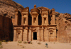 Jordan - Petra: Ad Deir, the Monastery - mausoleum for Nabataean King Rabbel I or for the cult of Obodas I - UNESCO world heritage site - Ed Deir - Al Deir - photo by M.Torres