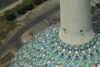 Kuwait city: Kuwait towers - tower from above - photo by M.Torres