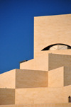 Doha, Qatar: Museum of Islamic Art - cubes and a hidden dome - Al Corniche - architect I.M. Pei - photo by M.Torres
