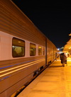 Al-Hofuf, Al-Ahsa Oasis, Eastern Province, Saudi Arabia: fast train from Riyadh to Dammam at the railway station - photo by M.Torres