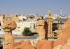 Al-Qarah, Al-Hofuf, Al-Ahsa Oasis, Eastern Province, Saudi Arabia: hoodoos on Al-Qarah moutain (UNESCO world heritage) and the Mosque of Abu Dhar al-Ghafari - photo by M.Torres