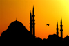 Turkey - Istanbul / Istambul / Estambul: Suleymaniye camii / Suleyman mosque at sunset - architect Mimar Sinan - Eminn District - Historic Areas of Istanbul, Unesco World Heritage site - photo by J.Wreford