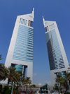 Dubai, UAE: Emirates towers - designed by Hazel W.S. Wong, Norr Group - Sheikh Zayed Road - photo by J.Kaman