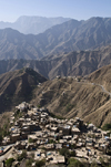 Hajjah, Yemen: mountains and part of the town - photo by J.Pemberton